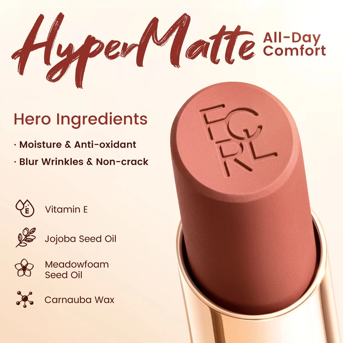 FOCALLURE HyperMatte Waterproof Lipstick - LIPOXI