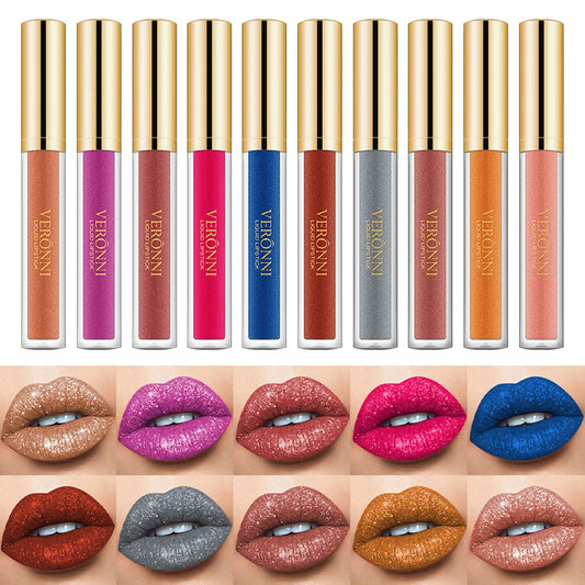 VERONNI Glitter Diamond Lip Gloss - LIPOXI