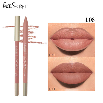 Face Secret 12 Color Lipliner Waterproof LongLasting Velvet Matte - LIPOXI