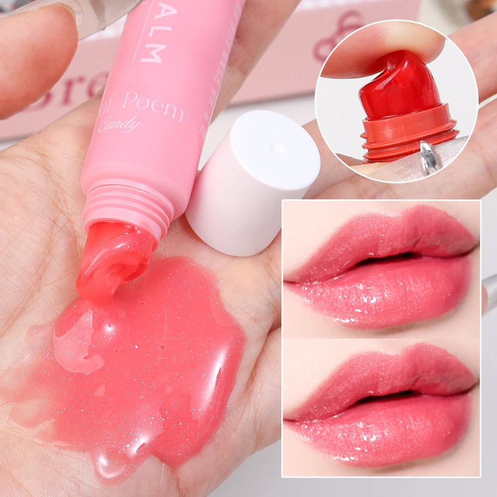 Pink Moisturizing Lip Gloss Soft Tube Plumping Balm Oil - LIPOXI