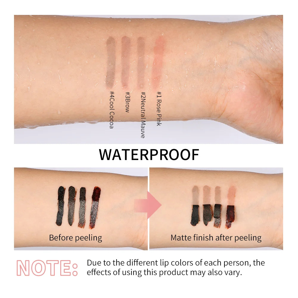 4 Colors Peel Off Lip Liner Waterproof Long Lasting Pencil - LIPOXI