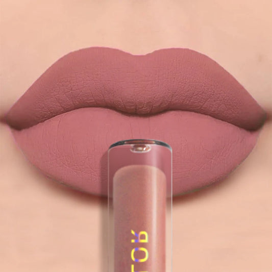 1pc Lip Glaze Matte Nude Color Lip Gloss Long Lasting Waterproof - LIPOXI