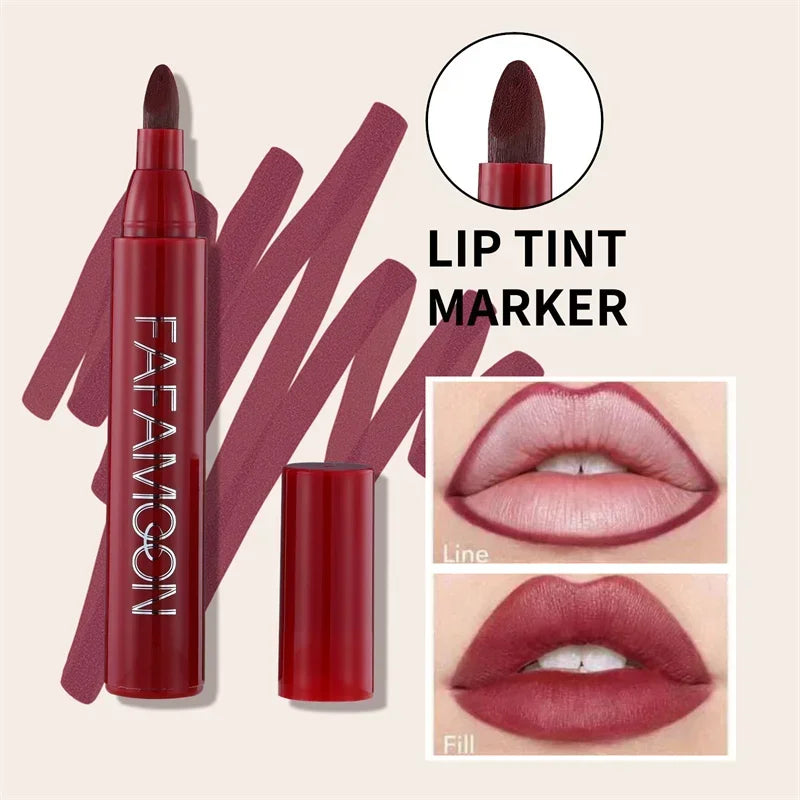 Makeup Lipstick Lips Dye Marker Pen Long-lasting Hydrating - LIPOXI