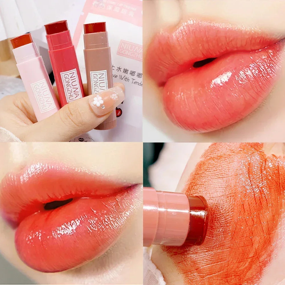 Water Mirror Solid Lip Gloss Lipstick Moisturizing Lip Tint - LIPOXI