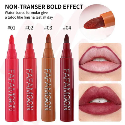 1pcs Lip Marker Stain Pen 2 in 1 Waterproof Matte Makeup - LIPOXI