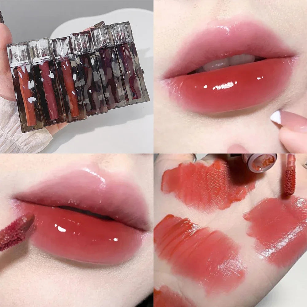 Dark Red Brown Lip Glaze - LIPOXI