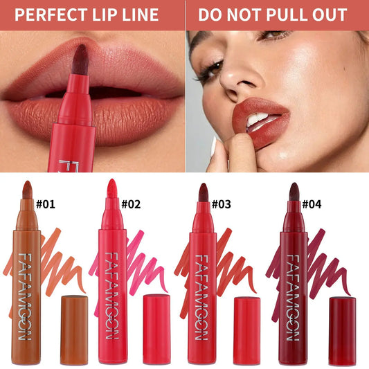 Nude Brown Lip Liner Pencil Waterproof Long Lasting Makeup - LIPOXI