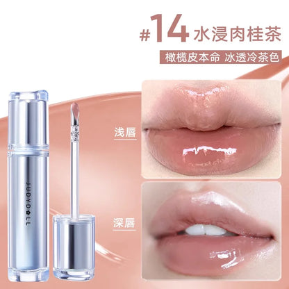 Judydoll Lip Glaze Mirror Shine Watery Lipstick Tint - LIPOXI