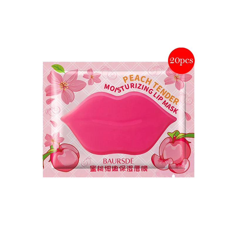 20pcs Cherry Aloe Honey Collagen Lip Masks - LIPOXI