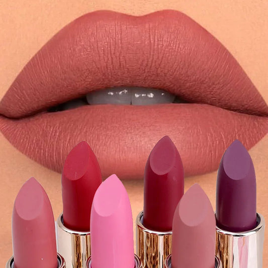 6 Colors Matte Lipstick Waterproof Velvet Sexy Lips Makeup - LIPOXI