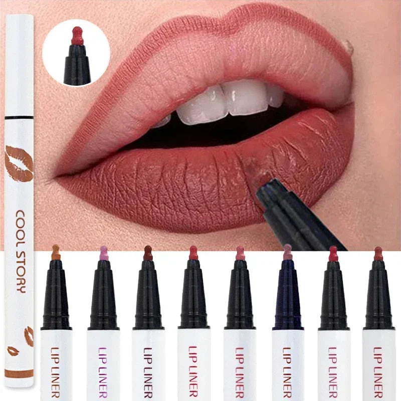 Matte Soft Lip Liner Liquid Lipliner Pencil Long Lasting - LIPOXI