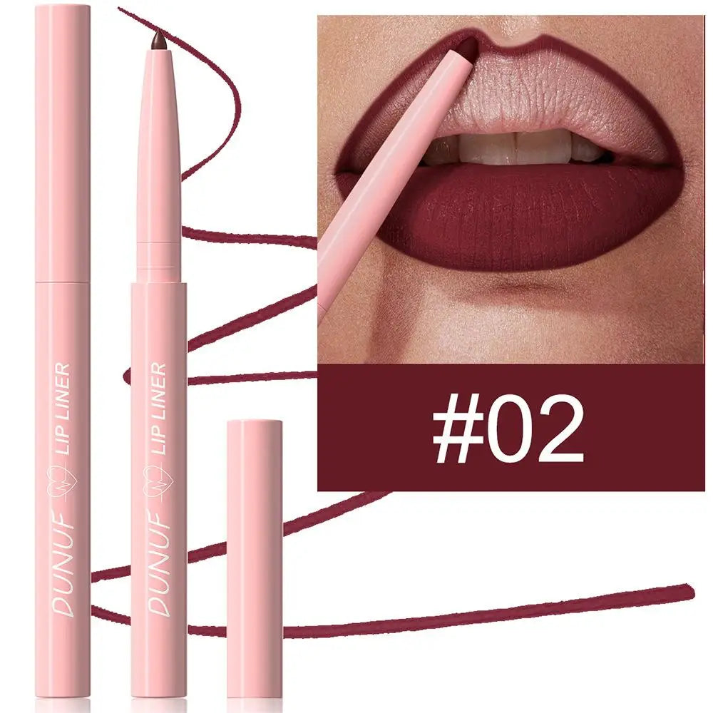 Tapered Lip Liner Pencil Long-Lasting Matte Creamy Plumping - LIPOXI