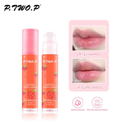 Strawberry Glow Fruit Roll-On Lip Balm - LIPOXI