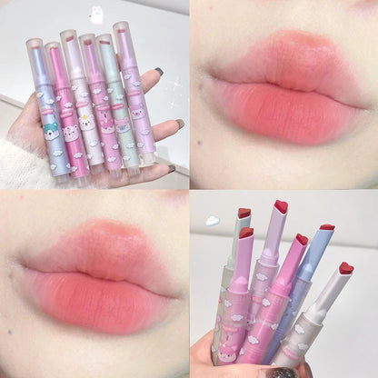 6 Colors Heart-shaped Velvet Lipstick Waterproof Matte Pen - LIPOXI