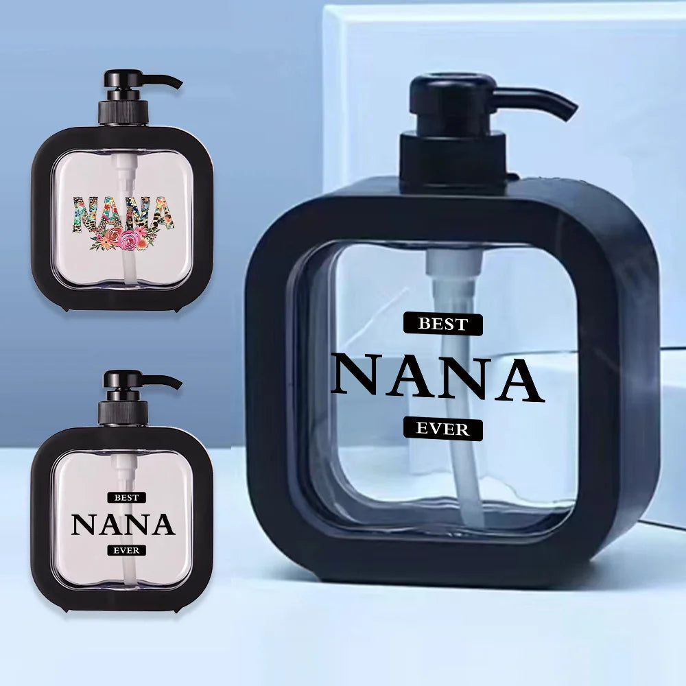 Nana Pattern 500ml Refillable Lotion Bottle - LIPOXI