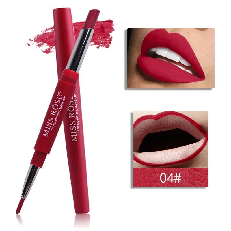 8 Colors Double Opening Lipstick Waterproof Lipstick Matte Tools - LIPOXI