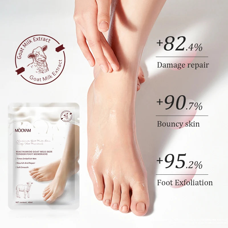 Nourishing Goat Milk Foot Peel Masks - LIPOXI