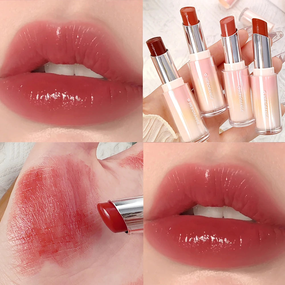 Water Mirror Solid Lip Gloss Lipstick Moisturizing Lip Tint - LIPOXI