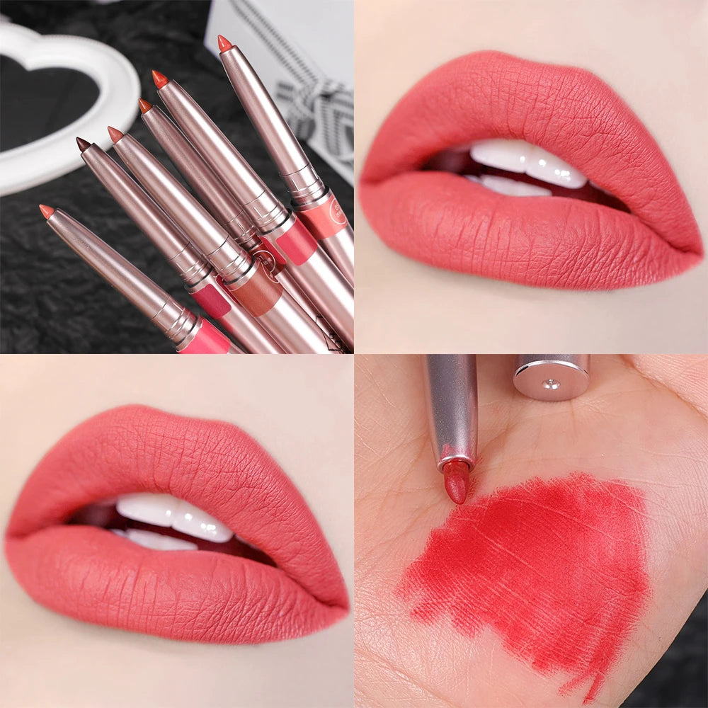 3D Velvet Matte Lip Liner Pencil Waterproof Long Lasting - LIPOXI