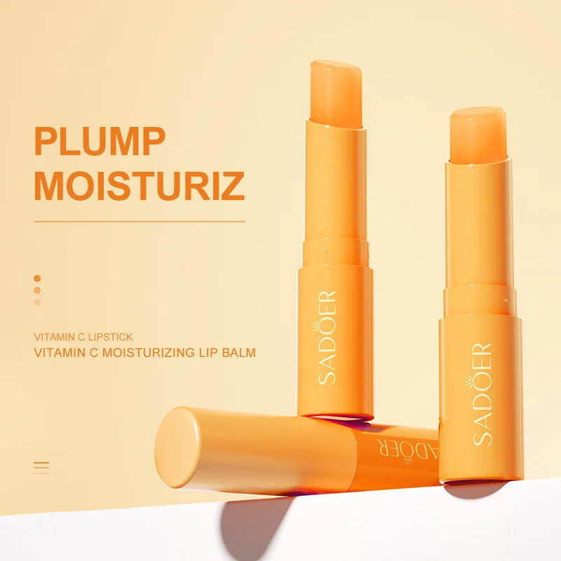 vitamin c lip balm Natural Vitamin C Lip Balm, Moisturizing, Long Lasting, Reduces Fine Lines,  Anti-Crack, Hydrating, Refreshing, Lip Care