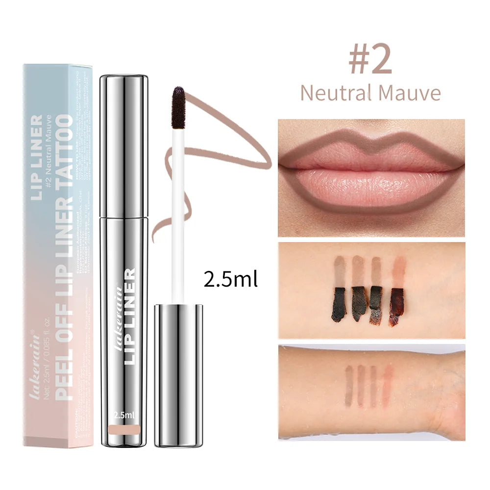 4 Colors Peel Off Lip Liner Waterproof Long Lasting Pencil - LIPOXI