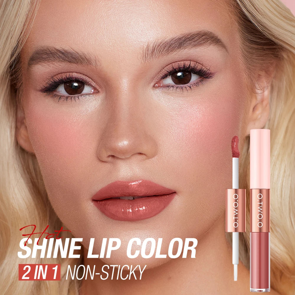 O.TWO.O 2-in-1 Matte Lipstick & Waterproof Lip Coat - LIPOXI