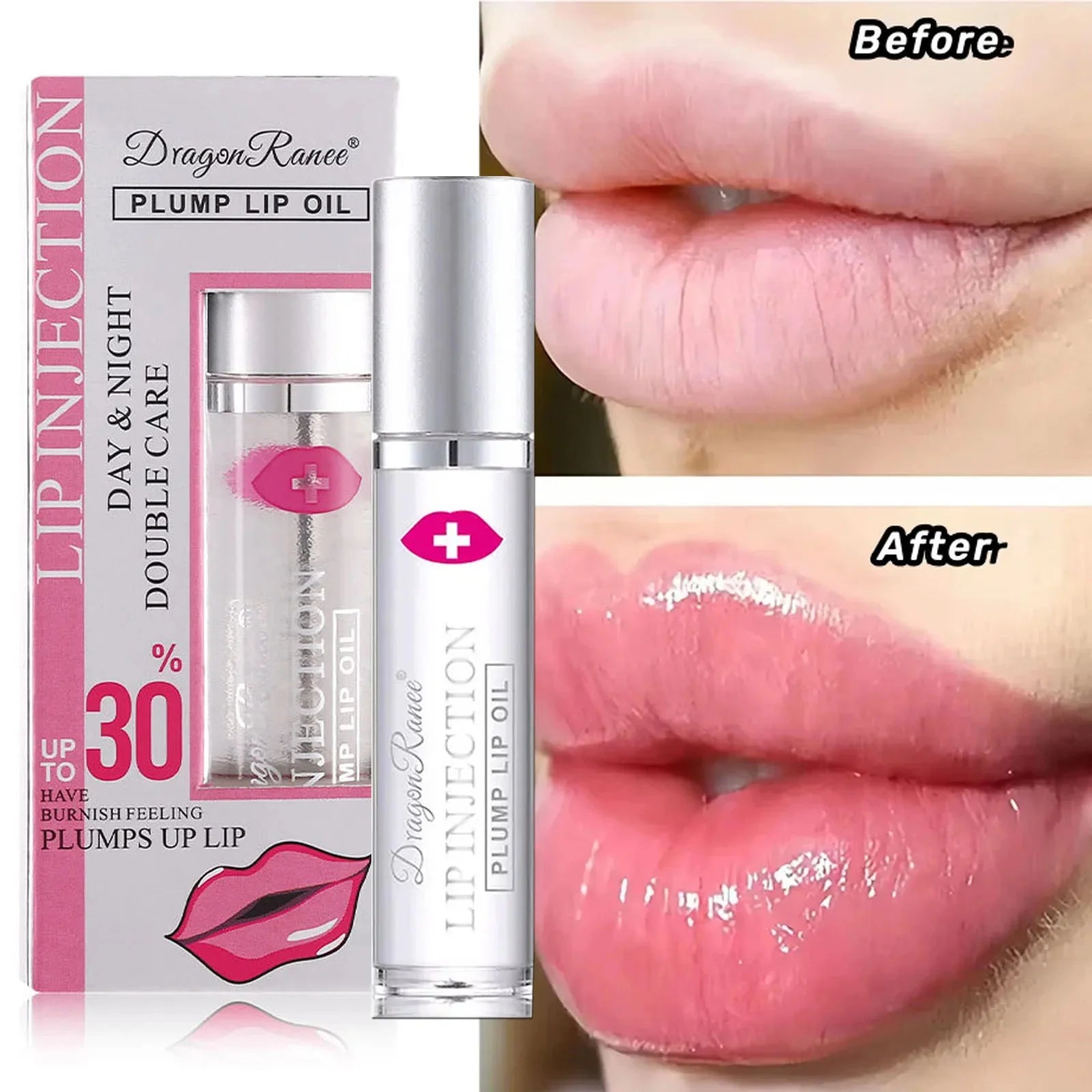 Instant Lip Plumping Essential Oil Gloss Serum Cosmetics - LIPOXI