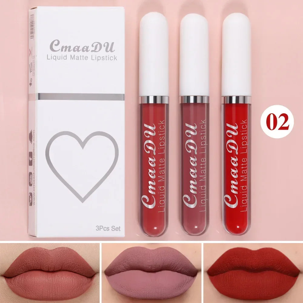 Matte Lip Gloss Trio - LIPOXI