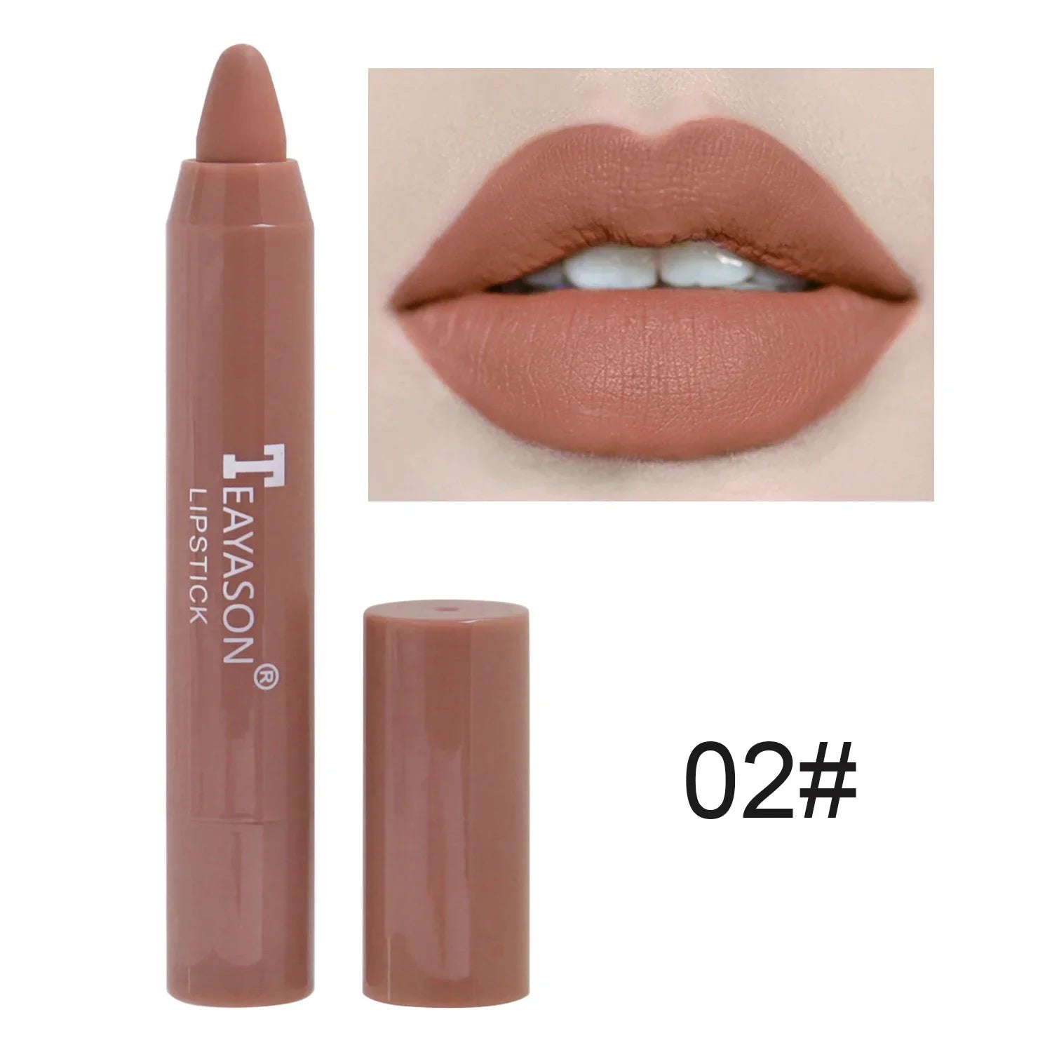 Nude Brown Lipliner Pencil 12 Colors Matte Waterproof Makeup - LIPOXI