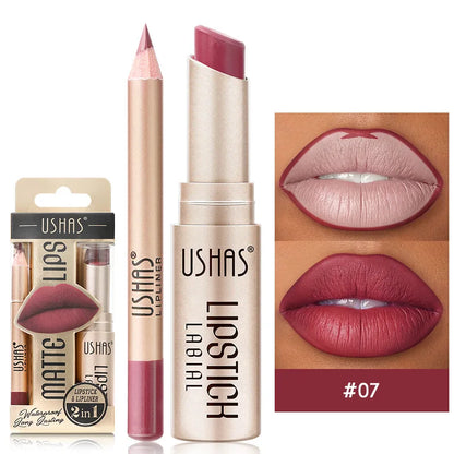 Glory Carrot 2-in-1 Lipstick & Liner Set - LIPOXI