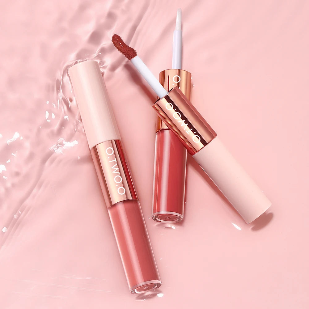 O.TWO.O 2-in-1 Matte Lipstick & Waterproof Lip Coat - LIPOXI