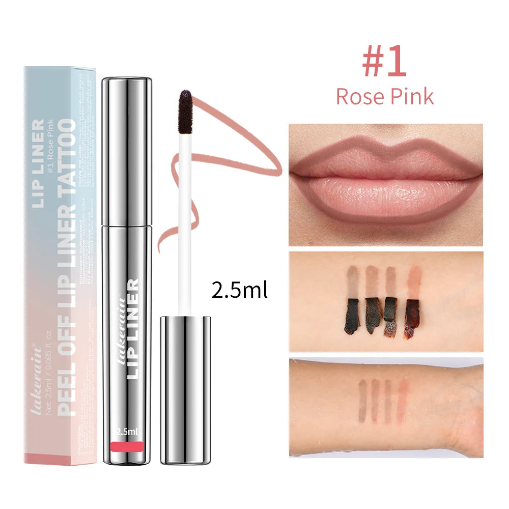 4 Colors Peel Off Lip Liner Waterproof Long Lasting Pencil - LIPOXI