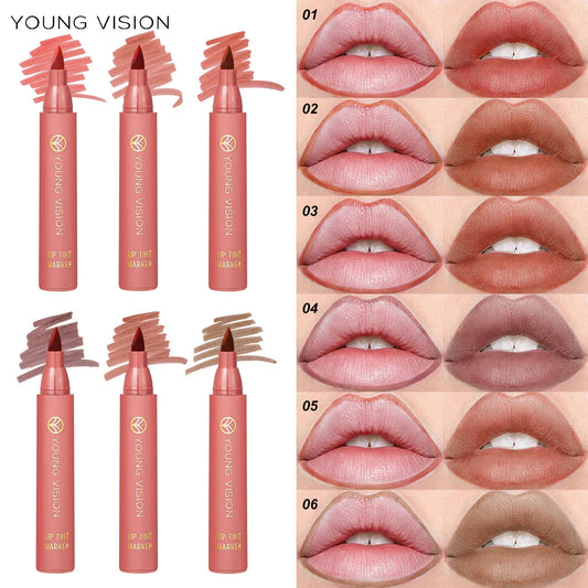 YOUNG VISION Lip Tint Marker Liquid Lipstick 3pcs Set - LIPOXI