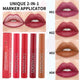 1pcs Lip Marker Stain Pen 2 in 1 Waterproof Matte Makeup