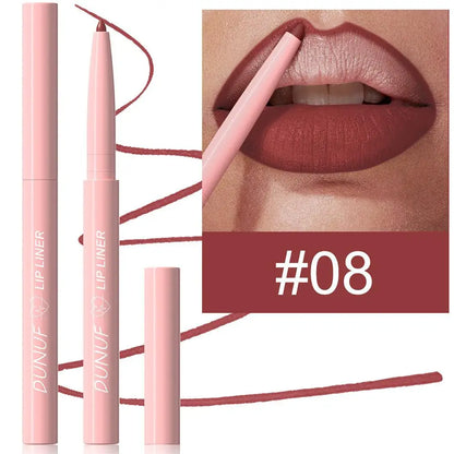 Tapered Lip Liner Pencil Long-Lasting Matte Creamy Plumping - LIPOXI