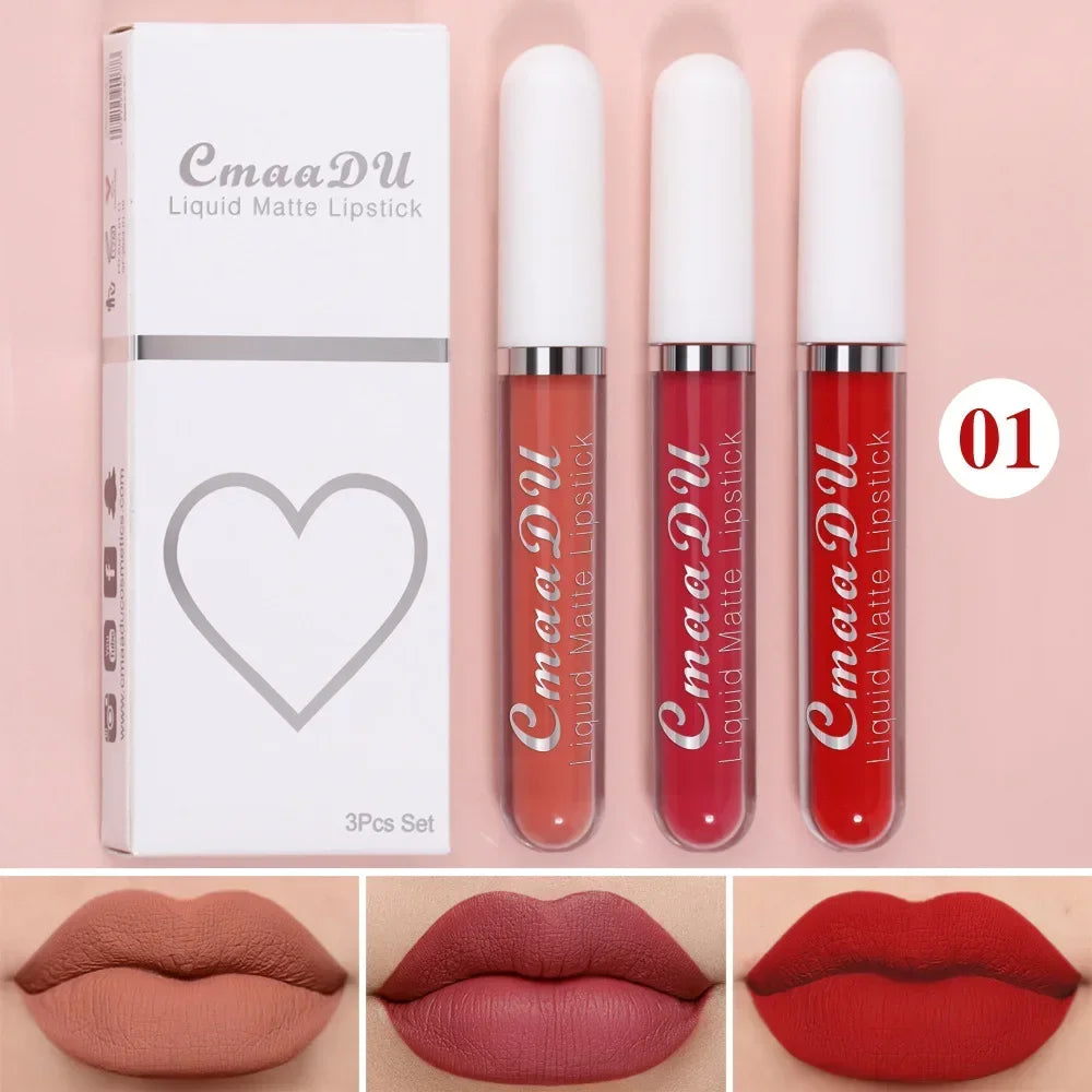 Matte Lip Gloss Trio - LIPOXI