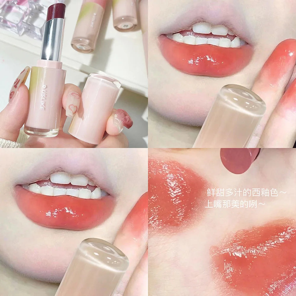 USLIKE Aura Lipstick Moisturizes Longlasting Glass Lips - LIPOXI