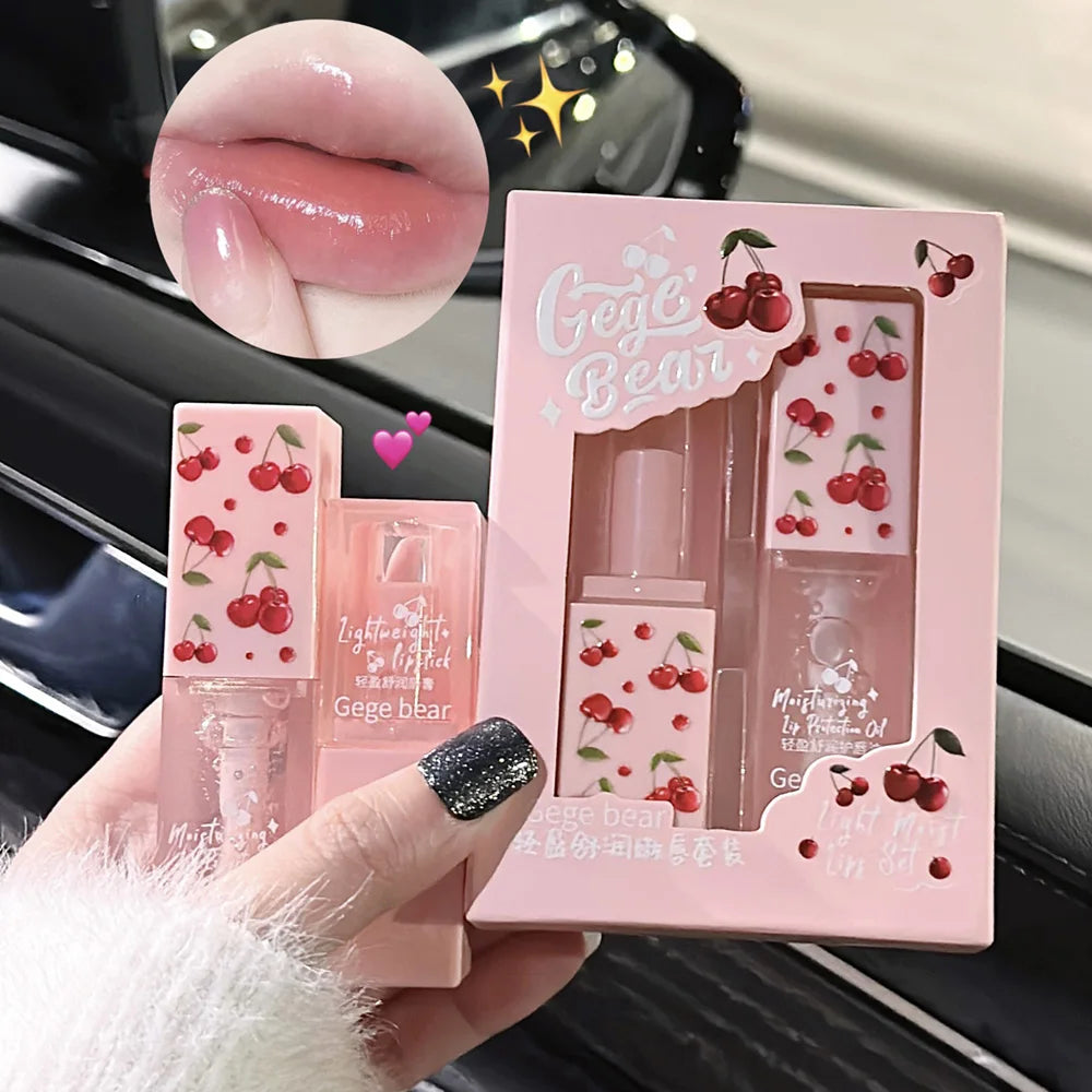 Cherry Bliss Lip Care Oil Set - LIPOXI