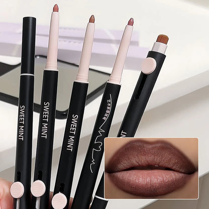 Double-Headed Matte Lip Liner Lipstick Pen Waterproof Velvet - LIPOXI