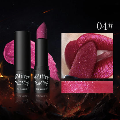 Waterproof Glitter Lipsticks Punk Style Matte Velvet Makeup - LIPOXI