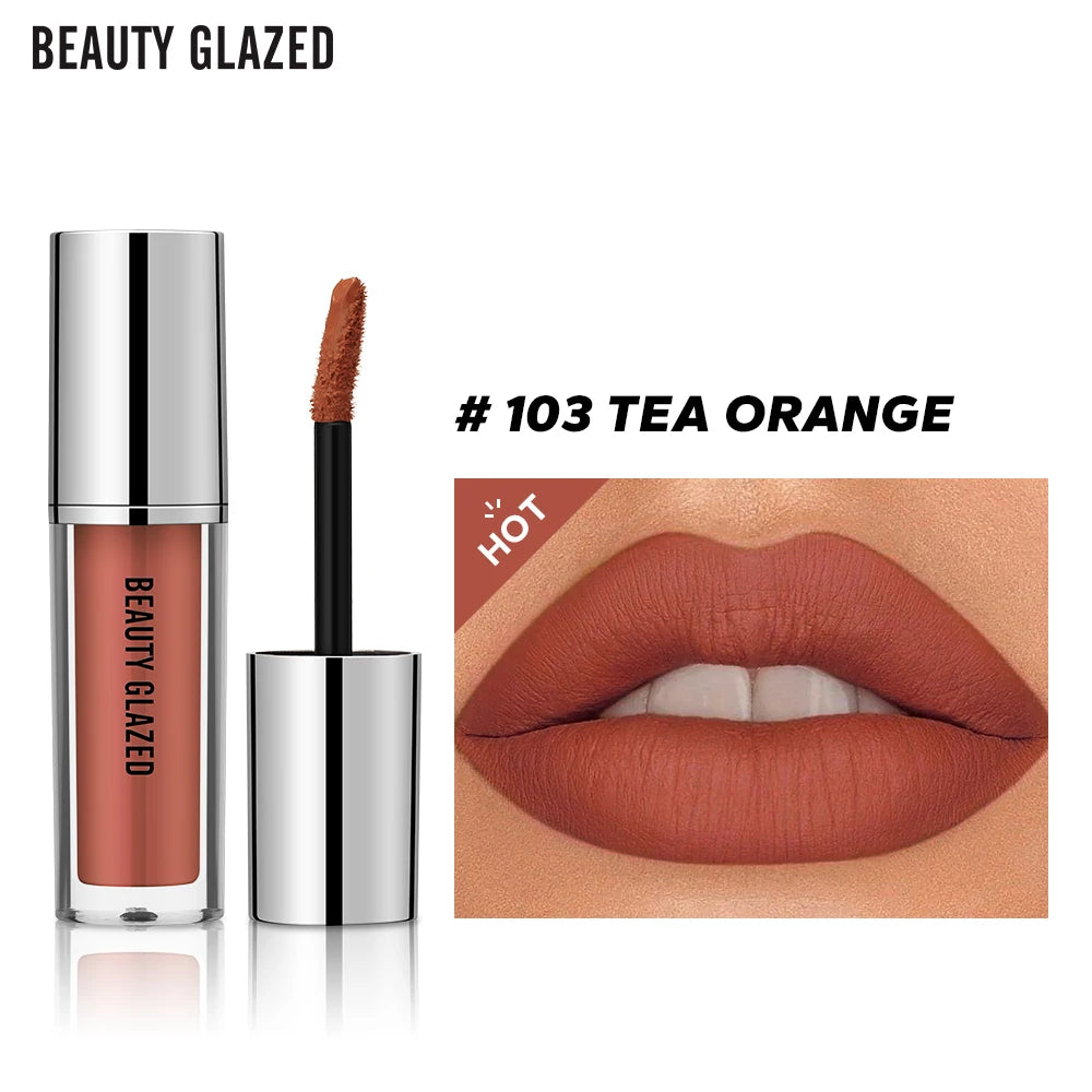 BEAUTY GLAZED Luxe Matte Waterproof Lipstick - LIPOXI