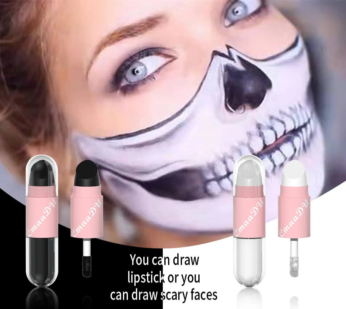 Halloween Lip Gloss Set, 3-Piece Shiny Glittery Colors - LIPOXI