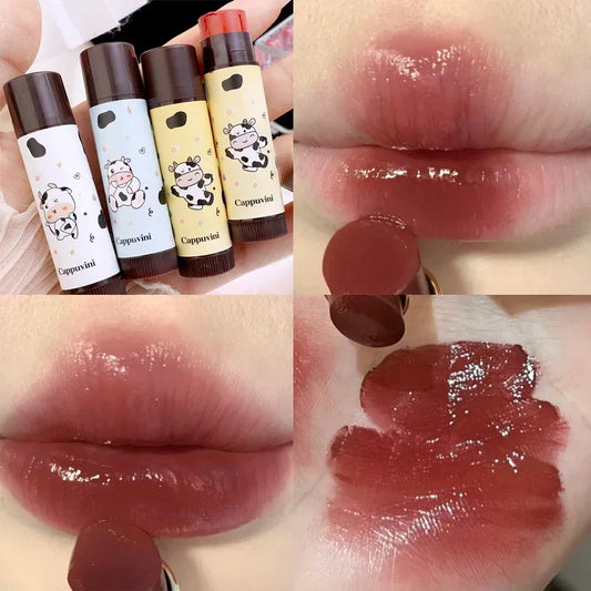 Cute Fruit Lip Balm Peach Tea Gloss Natural Moisturizing Care - LIPOXI