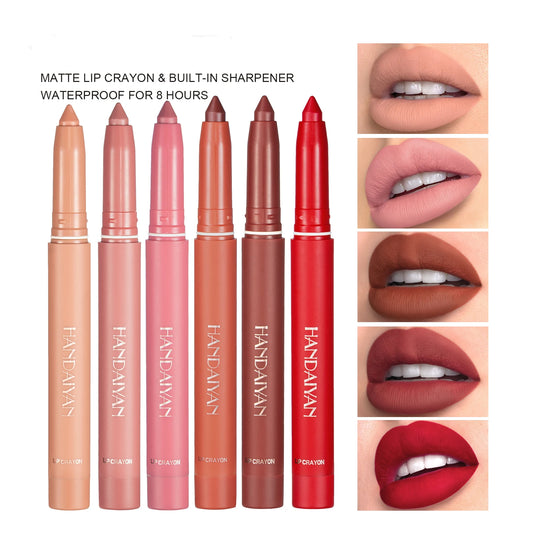 Matte Nude Lipstick Lip Liner 2 in 1 Waterproof Makeup - LIPOXI