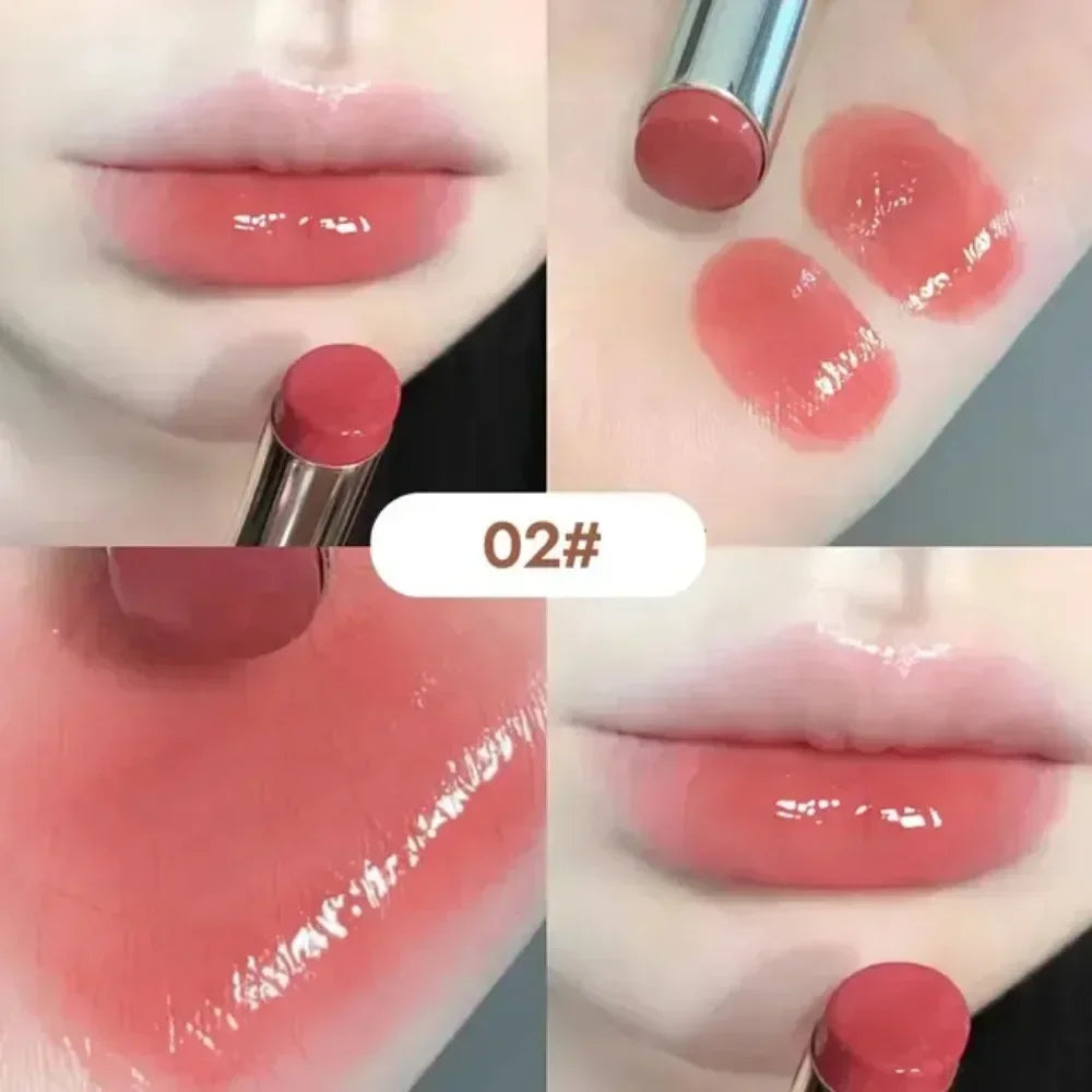 Silky Glossy Lipstick Gege Bear Pump Lips Moisture Balm - LIPOXI