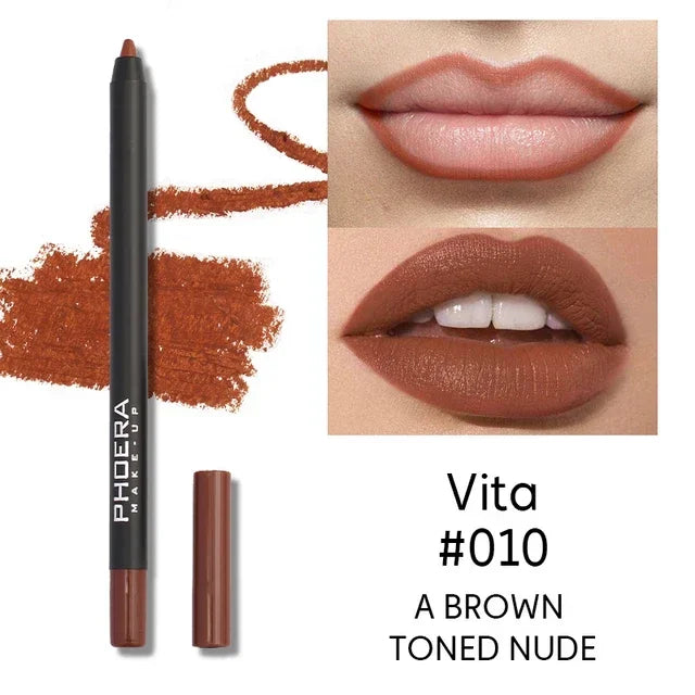 Seductive Red Waterproof Lip Liner Pencil - LIPOXI