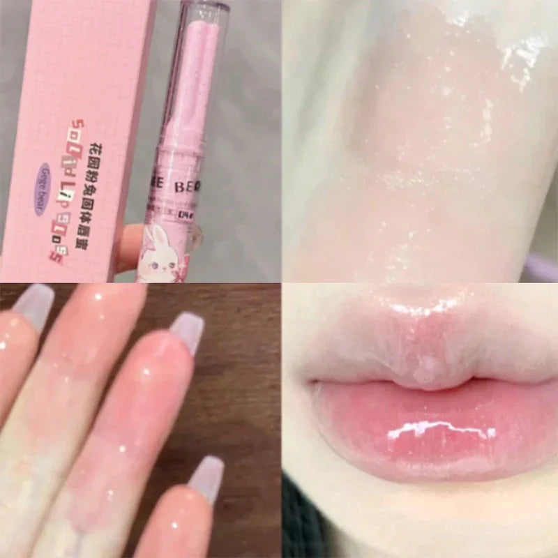 Korean Heart-Shaped Glitter Lip Gloss - LIPOXI