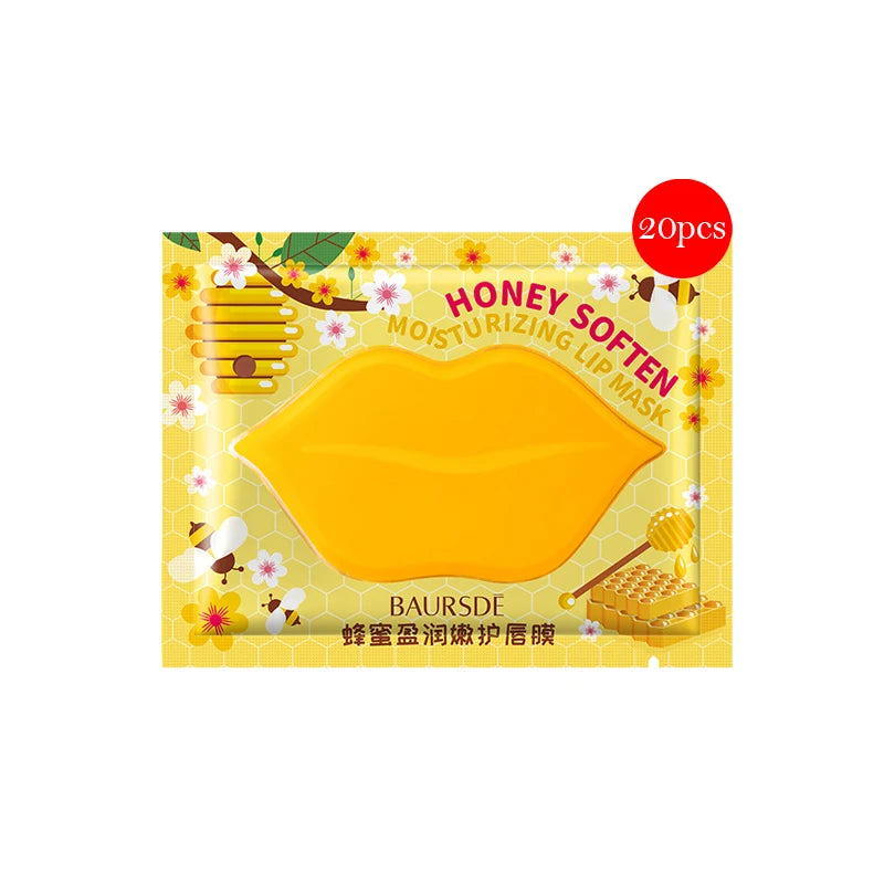 20pcs Cherry Aloe Honey Collagen Lip Masks - LIPOXI