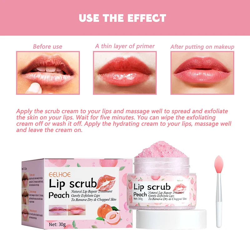 Peach Lip Care Scrub & Mask - LIPOXI