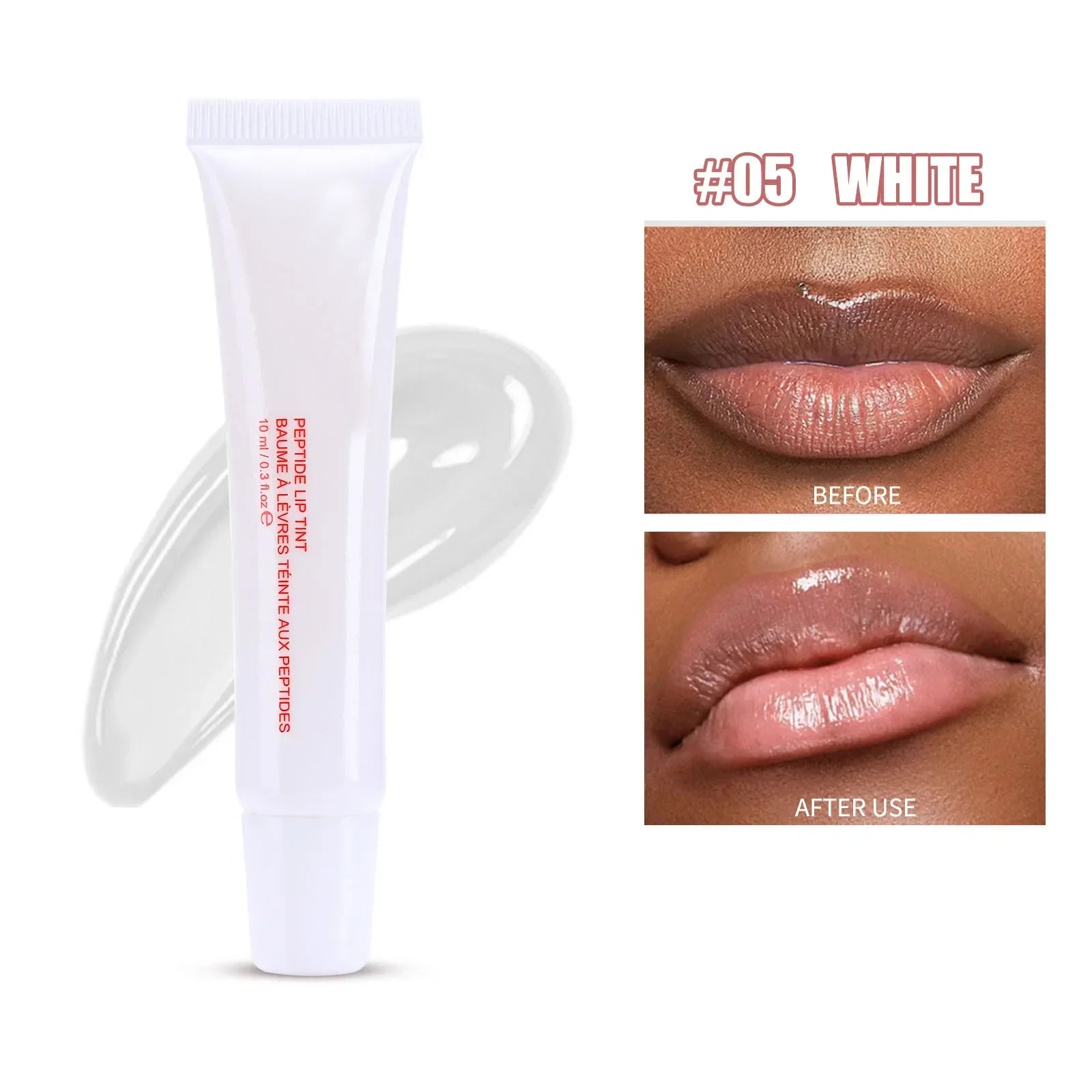 1pcs Soft Tube Mirror Lip Gloss Lip Oil Nude Brown Beauty - LIPOXI